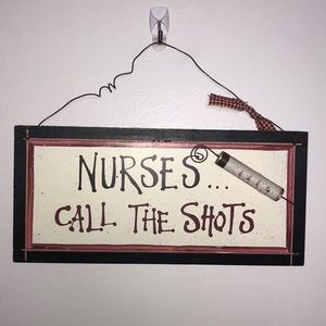 Nurse Wooden Decorative Hanging Sign